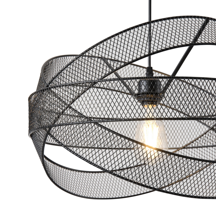 Lámpara colgante 1xE27/40W/230V negro