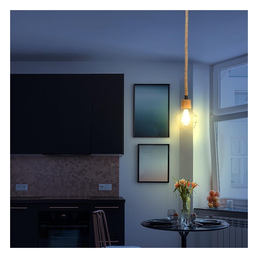 Lámpara colgante 1xE27/60W/230V diá. 15 cm
