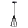 Lámpara colgante 1xE27/60W/230V diá. 15 cm negro