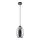 Lámpara colgante 1xE27/60W/230V diá. 16 cm negro