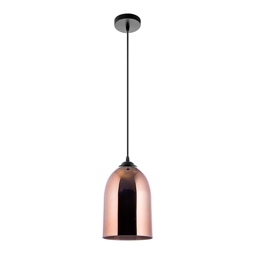 Lámpara colgante 1xE27/60W/230V diá. 17 cm cobre