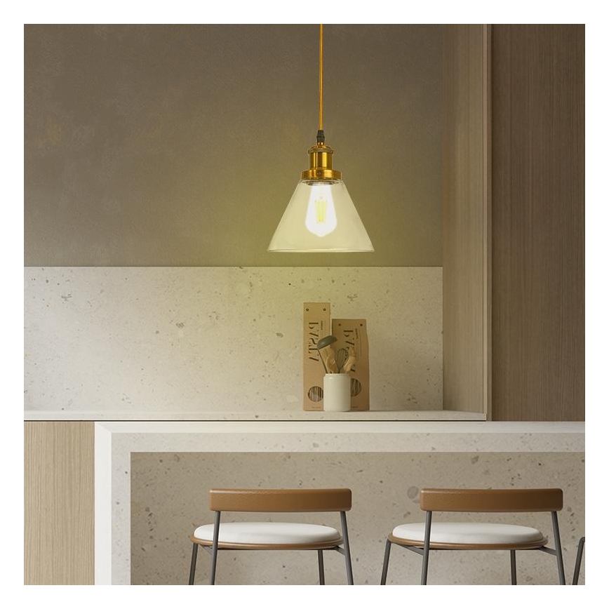 Lámpara colgante 1xE27/60W/230V diá. 18,5 cm