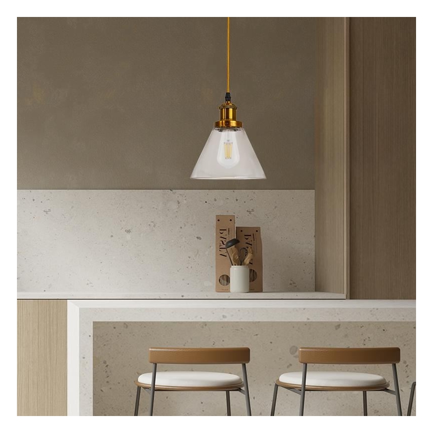 Lámpara colgante 1xE27/60W/230V diá. 18,5 cm