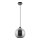 Lámpara colgante 1xE27/60W/230V diá. 20 cm negro