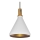 Lámpara colgante 1xE27/60W/230V diá. 23 cm blanco