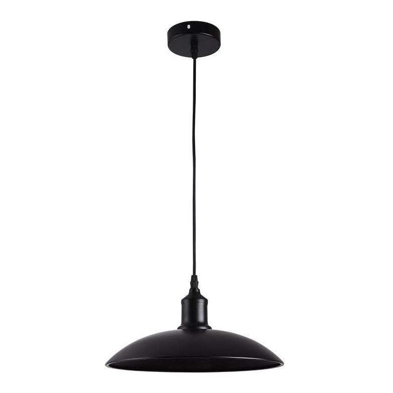 Lámpara colgante 1xE27/60W/230V diá. 29 cm negro