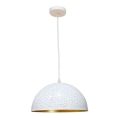 Lámpara colgante 1xE27/60W/230V diá. 30 cm blanco