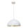 Lámpara colgante 1xE27/60W/230V diá. 30 cm blanco