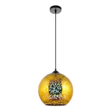 Lámpara colgante 1xE27/60W/230V diá. 30 cm dorado