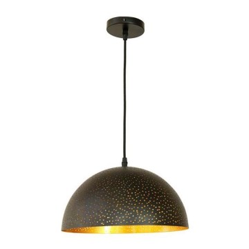 Lámpara colgante 1xE27/60W/230V diá. 30 cm negro
