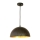 Lámpara colgante 1xE27/60W/230V diá. 30 cm negro
