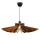 Lámpara colgante 1xE27/60W/230V marrón diámetro 52 cm madera