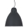 Lámpara colgante 1xE27/60W/230V negro 29,5cm