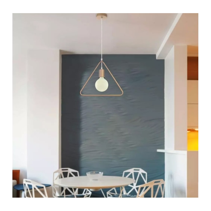 Lámpara colgante 1xE27/60W/230V triángulo