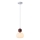 Lámpara colgante 1xG9/7W/230V blanco/marrón
