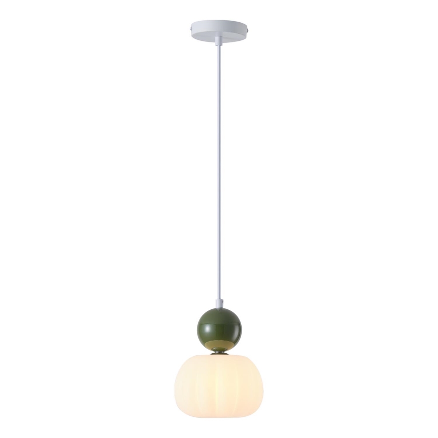 Lámpara colgante 1xG9/7W/230V blanco/verde