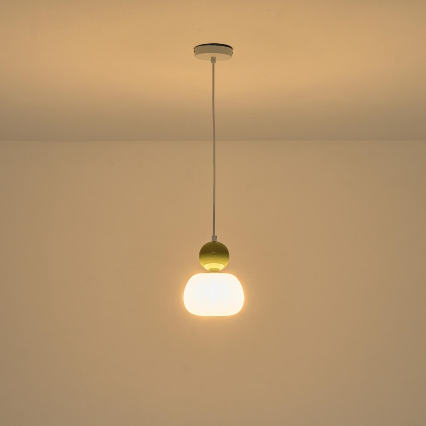 Lámpara colgante 1xG9/7W/230V blanco/verde