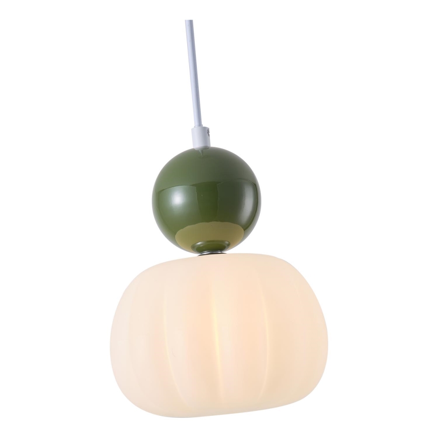 Lámpara colgante 1xG9/7W/230V blanco/verde
