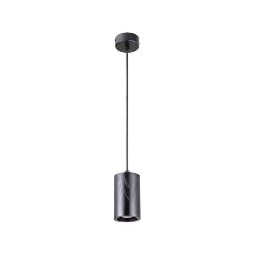 Lámpara colgante 1xGU10/10W/230V ceniza/madera maciza negro