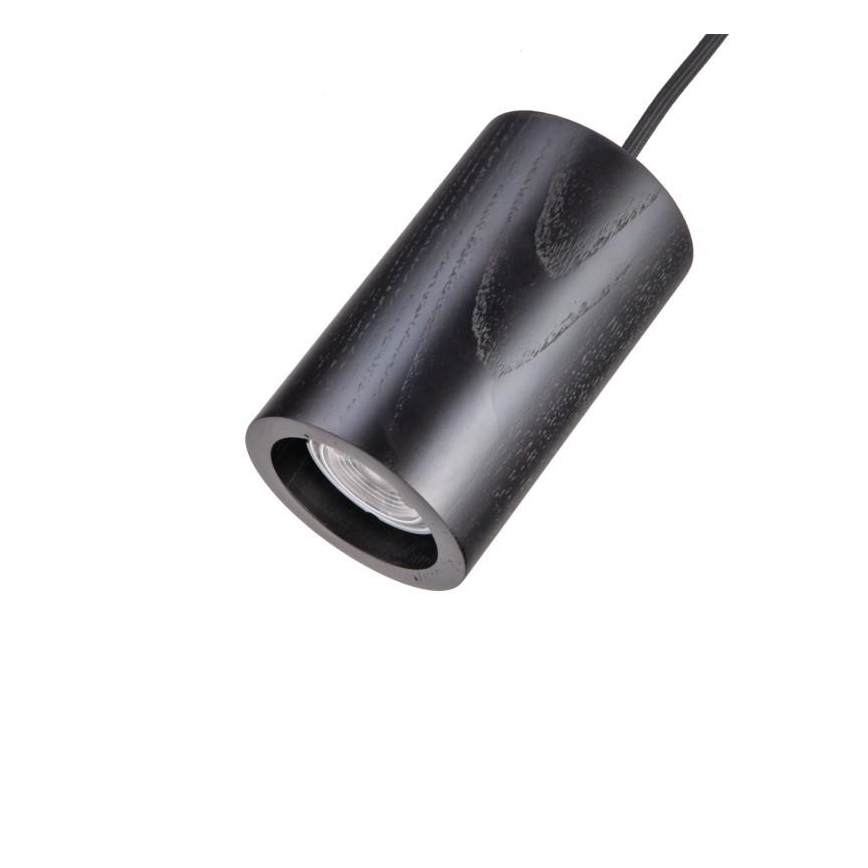 Lámpara colgante 1xGU10/10W/230V ceniza/madera maciza negro