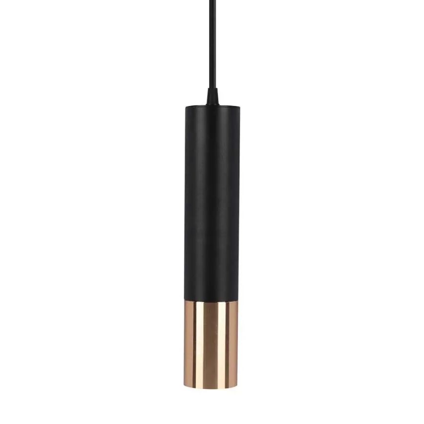 Lámpara colgante 1xGU10/35W/230V 30 cm negro/dorado
