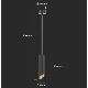 Lámpara colgante 1xGU10/35W/230V 30 cm negro