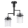 Lámpara colgante 2xE27/60W/230V negro/transparente