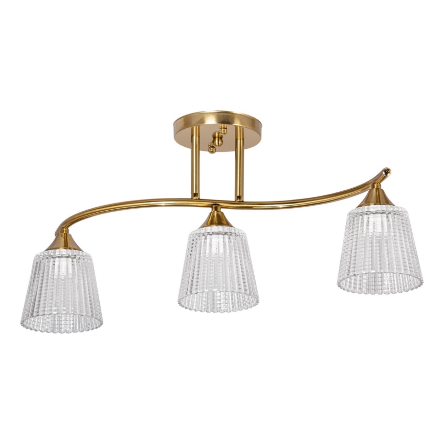 Lámpara colgante 3xE14/60W/230V dorado