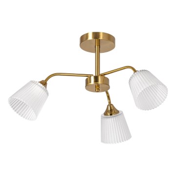 Lámpara colgante 3xE14/60W/230V dorado