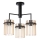 Lámpara colgante 3xE27/60W/230V negro/beige