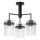 Lámpara colgante 3xE27/60W/230V negro/transparente