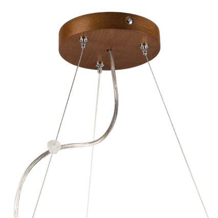 Lámpara colgante 3xE27/60W/230V ø 47 cm pino