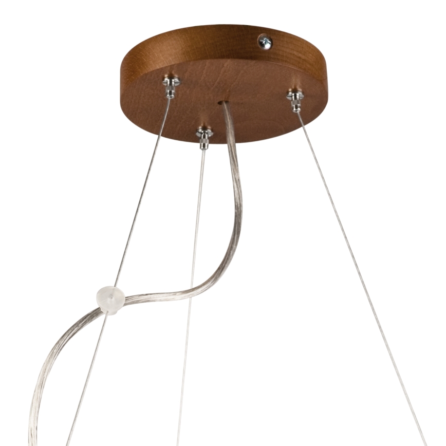Lámpara colgante 3xE27/60W/230V ø 47 cm pino