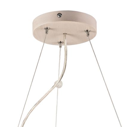 Lámpara colgante 3xE27/60W/230V ø 47 cm pino