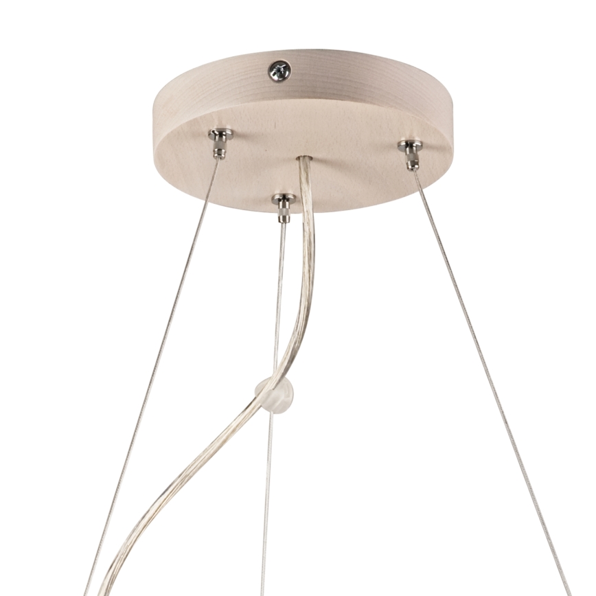 Lámpara colgante 3xE27/60W/230V ø 47 cm pino