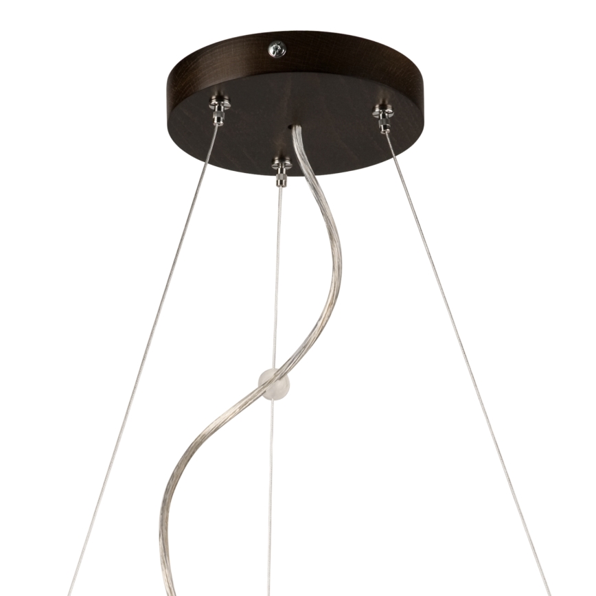 Lámpara colgante 3xE27/60W/230V ø 47 cm pino