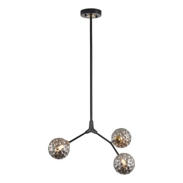 Lámpara colgante 3xG9/15W/230V gris