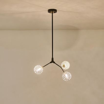 Lámpara colgante 3xG9/15W/230V gris
