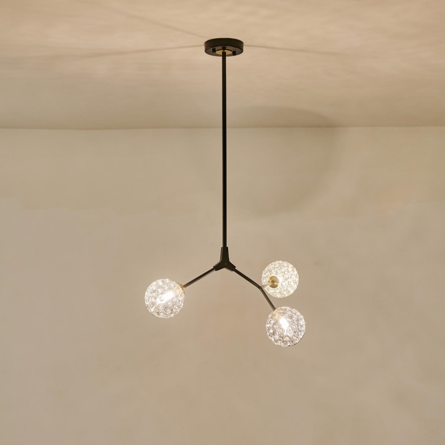 Lámpara colgante 3xG9/15W/230V gris