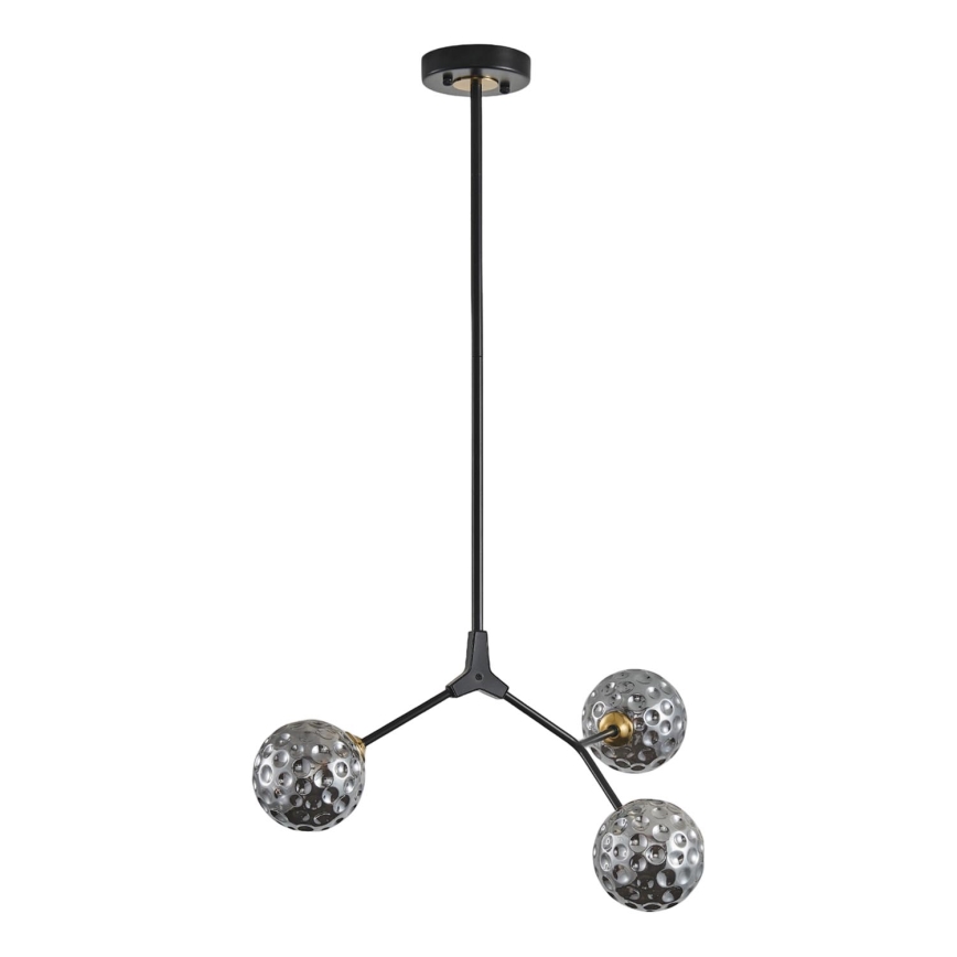 Lámpara colgante 3xG9/15W/230V gris