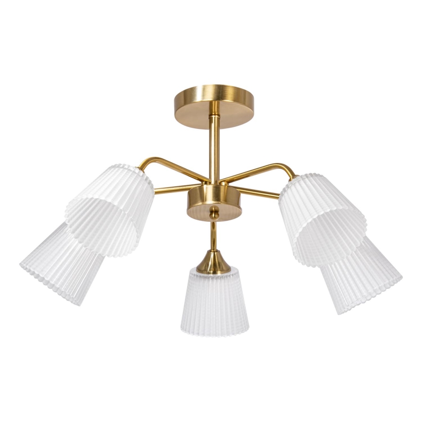 Lámpara colgante 5xE14/60W/230V dorado