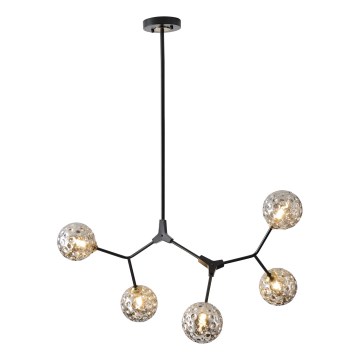 Lámpara colgante 5xG9/15W/230V gris