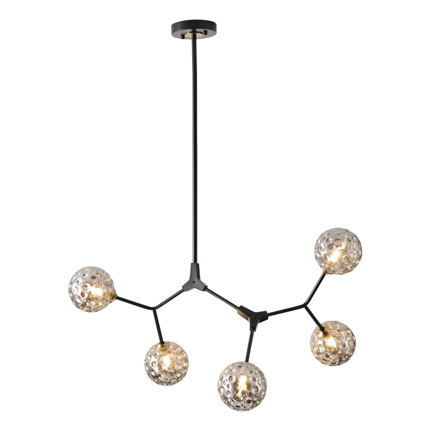 Lámpara colgante 5xG9/15W/230V gris