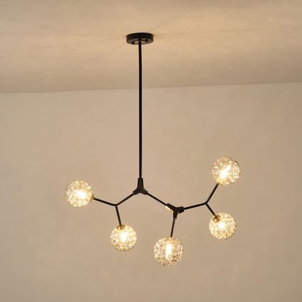 Lámpara colgante 5xG9/15W/230V gris