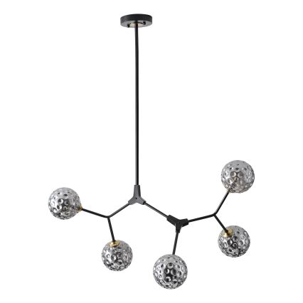 Lámpara colgante 5xG9/15W/230V gris