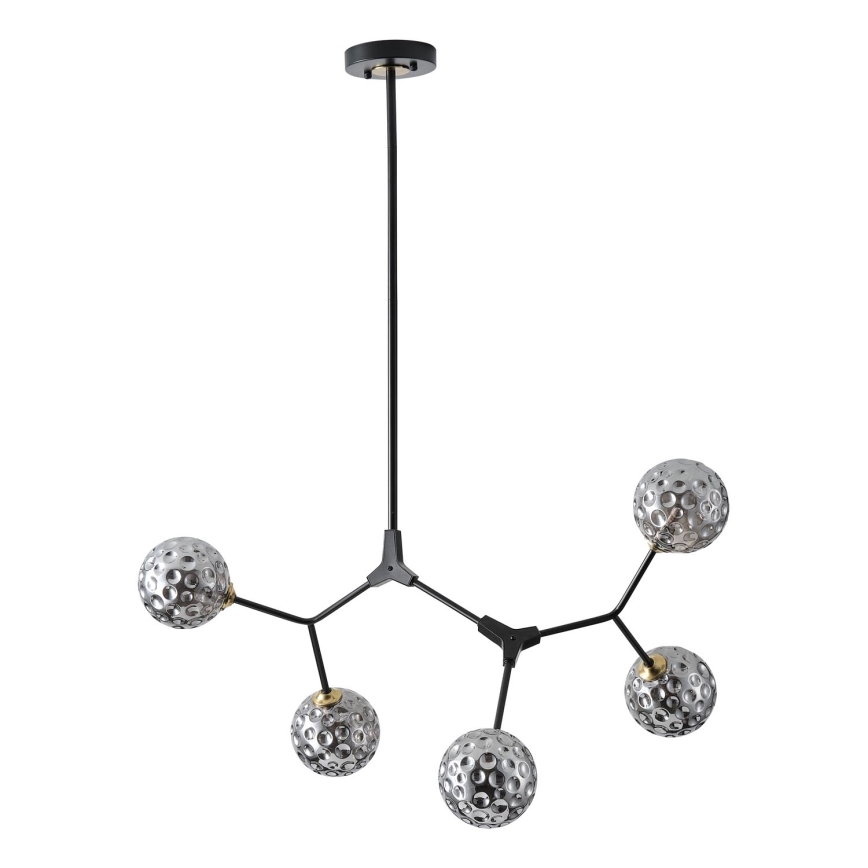 Lámpara colgante 5xG9/15W/230V gris