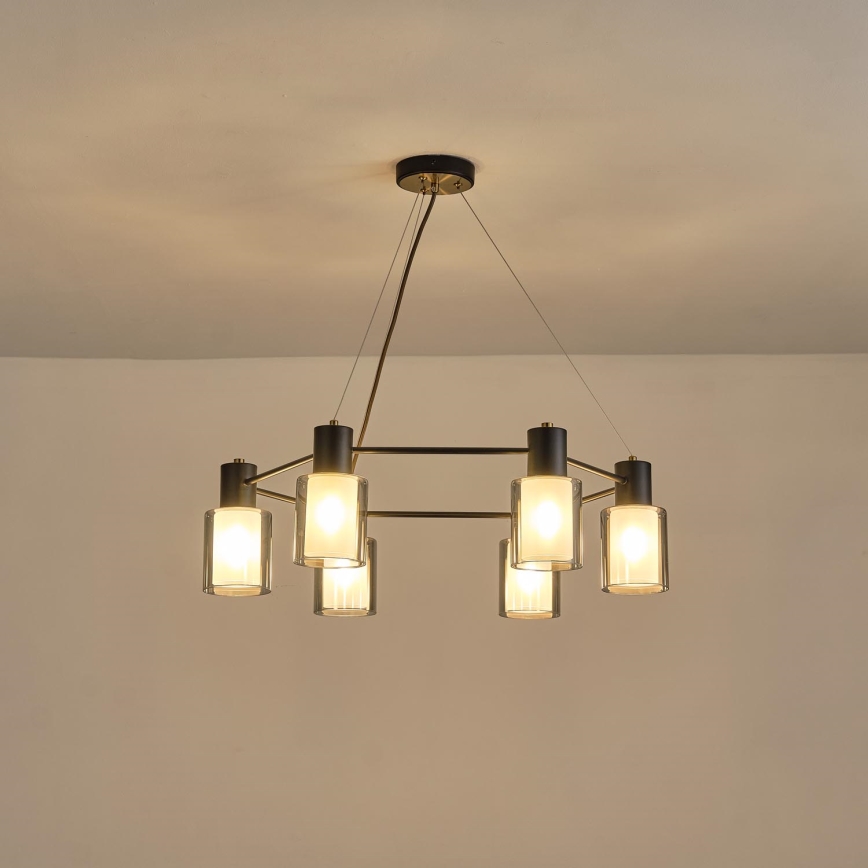 Lámpara colgante 6xE14/15W/230V