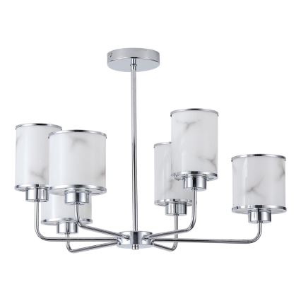 Lámpara colgante 6xE27/60W/230V