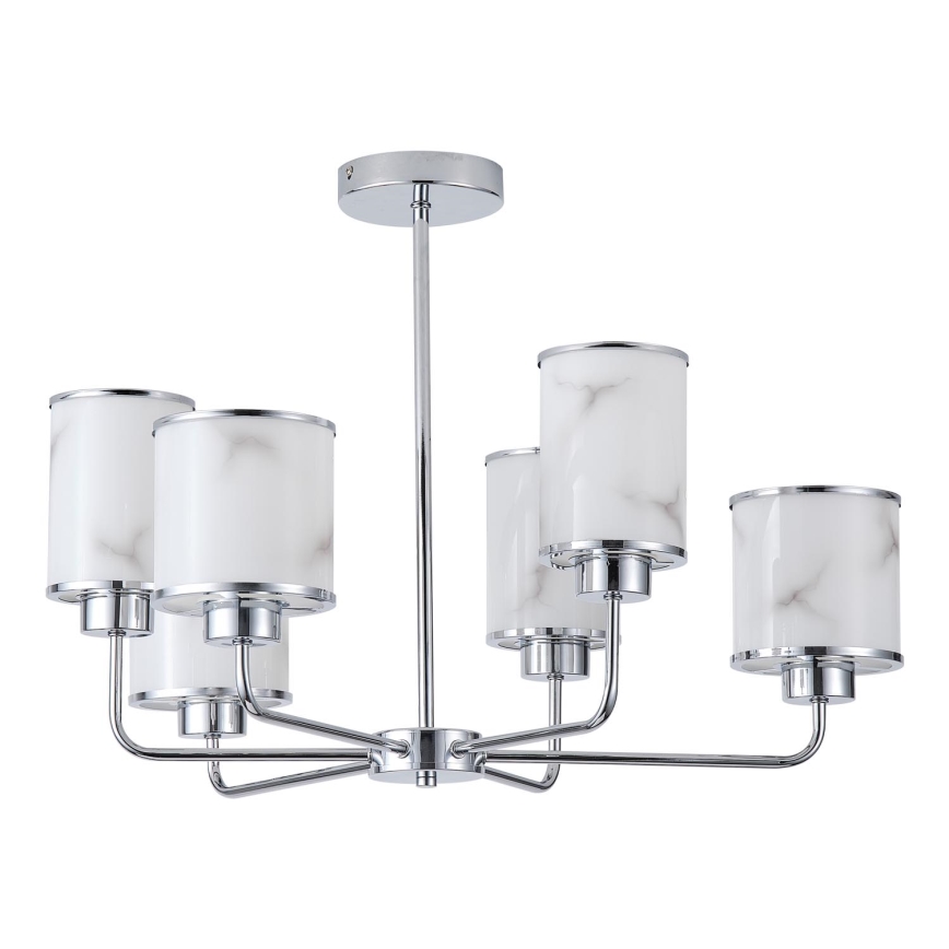 Lámpara colgante 6xE27/60W/230V