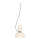 Lámpara colgante ABEL 2xE27/11W/230V diá. 28 cm color crema